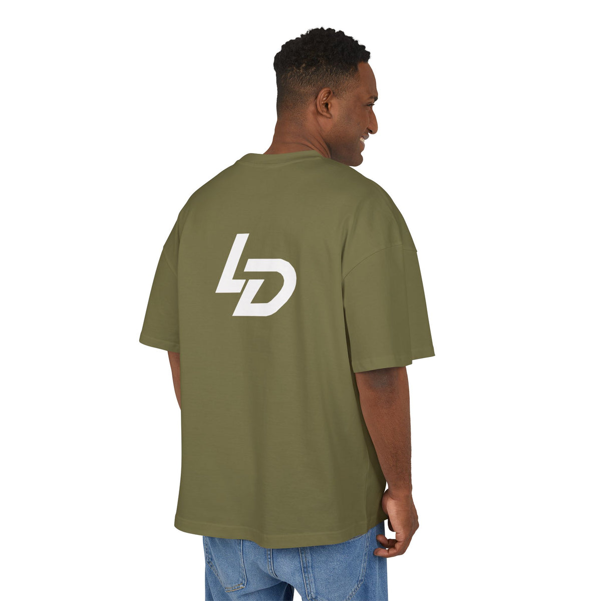 La Discipline Box Tee — Minimalist LD Logo Graphic T-Shirt Printify