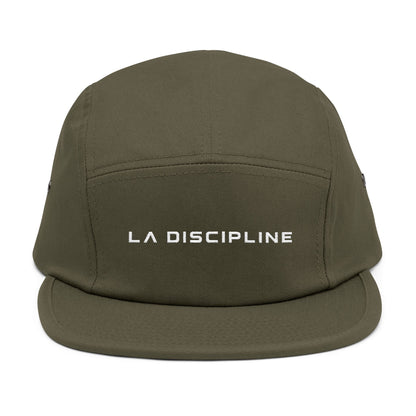 Embroidered 5-Panel Cap — "LA DISCIPLINE" Minimal Logo Printify