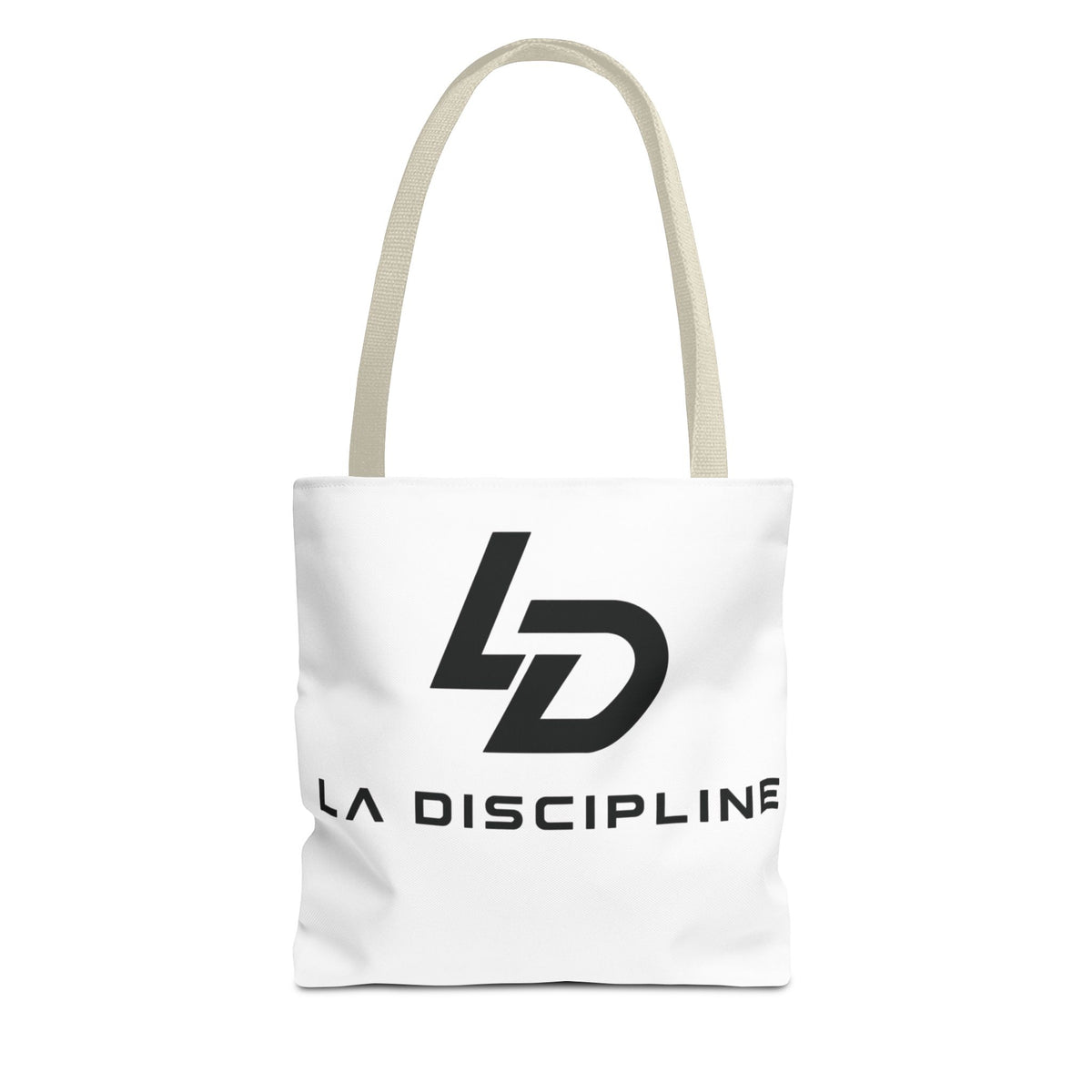 La Discipline Logo Tote Bag – Minimalist Gym &amp; Everyday Carry Printify