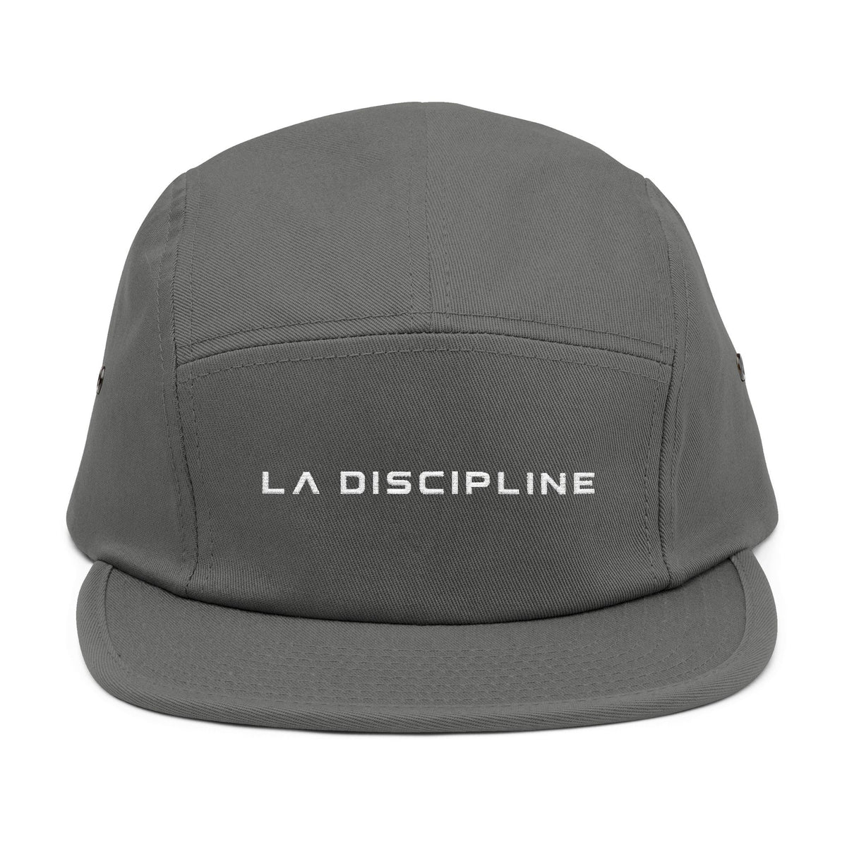 Embroidered 5-Panel Cap — "LA DISCIPLINE" Minimal Logo Printify
