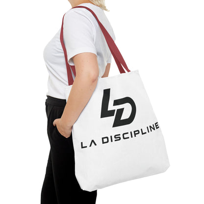 La Discipline Logo Tote Bag – Minimalist Gym &amp; Everyday Carry Printify