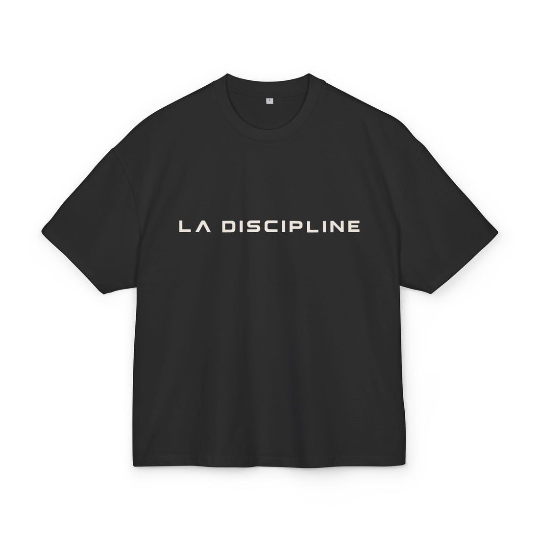 La Discipline Box Tee — Minimalist LD Logo Graphic T-Shirt Printify