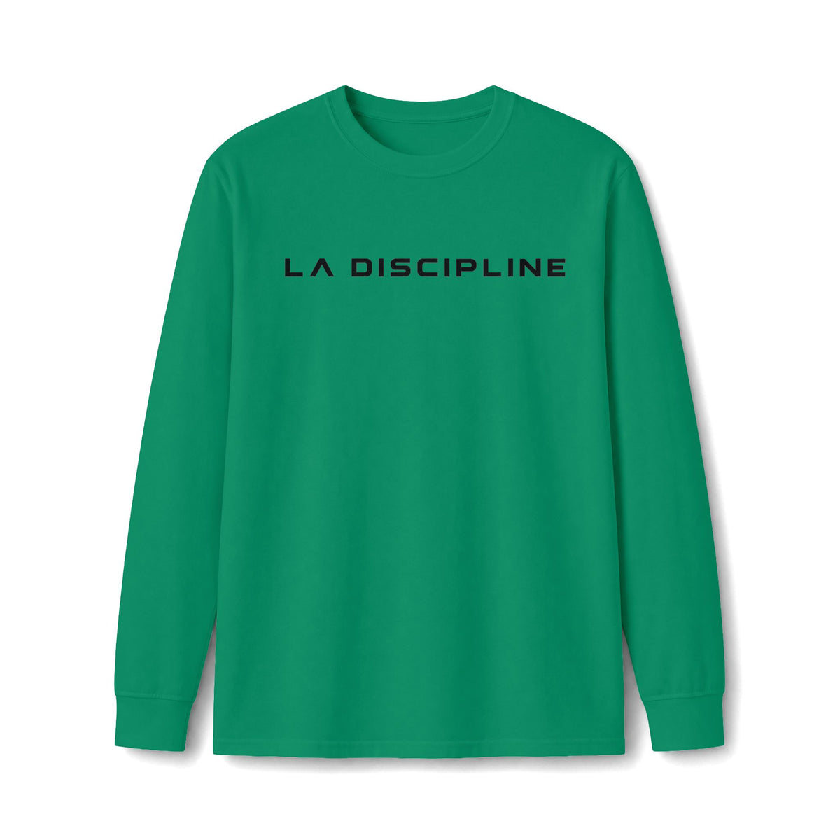 La Discipline Long Sleeve Tee — Minimal Logo Athletic Shirt Printify