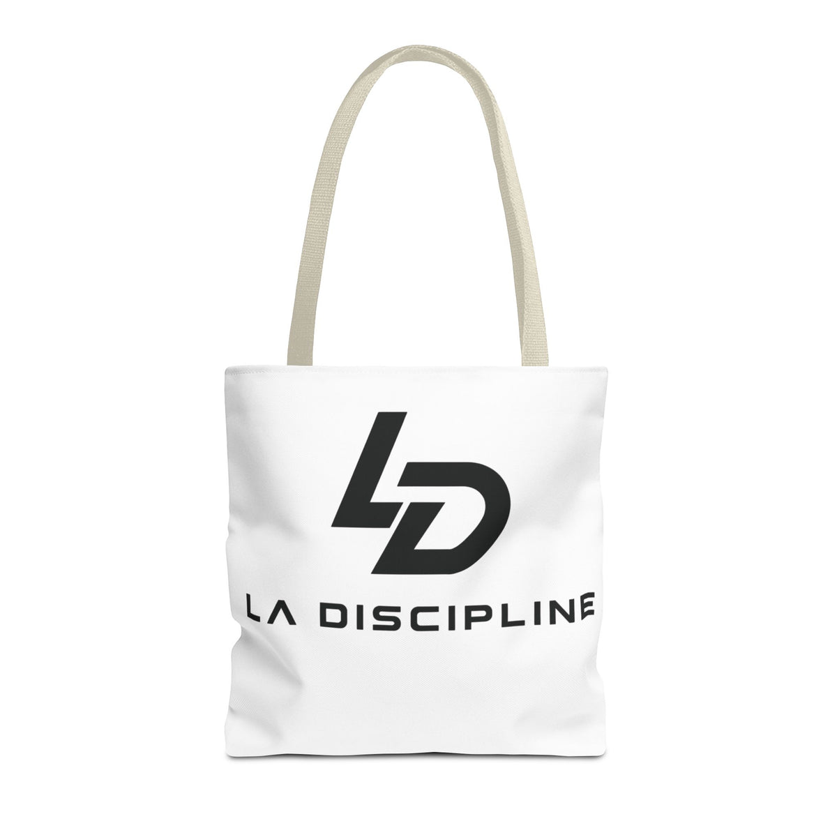 La Discipline Logo Tote Bag – Minimalist Gym &amp; Everyday Carry Printify