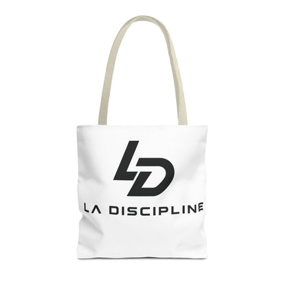 La Discipline Logo Tote Bag – Minimalist Gym &amp; Everyday Carry Printify
