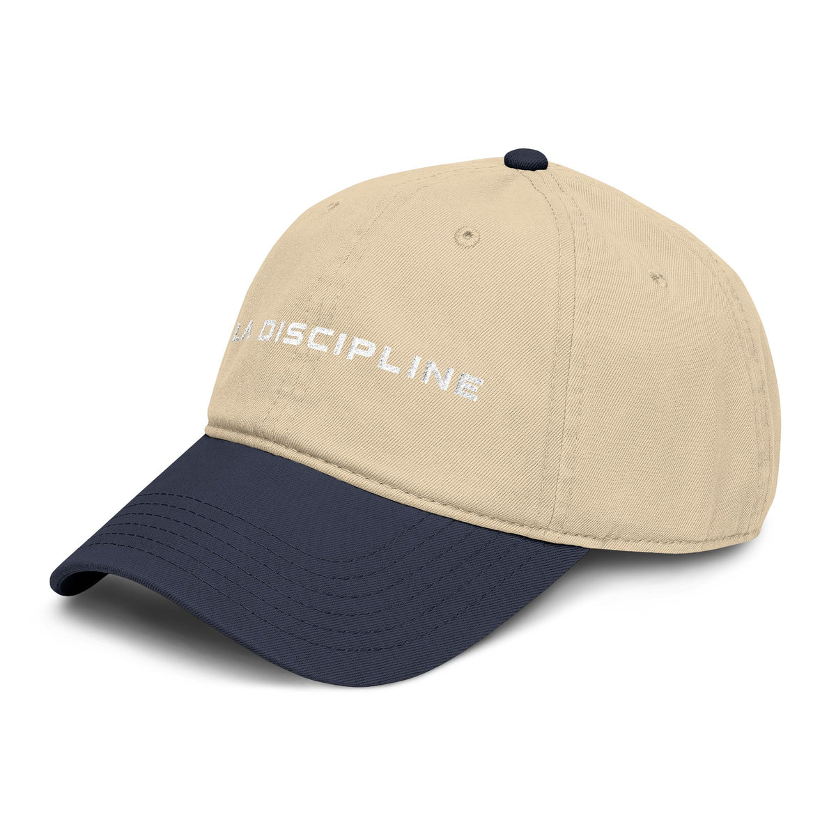 La Discipline Embroidered Baseball Cap — Washed Cotton Dad Hat Printify