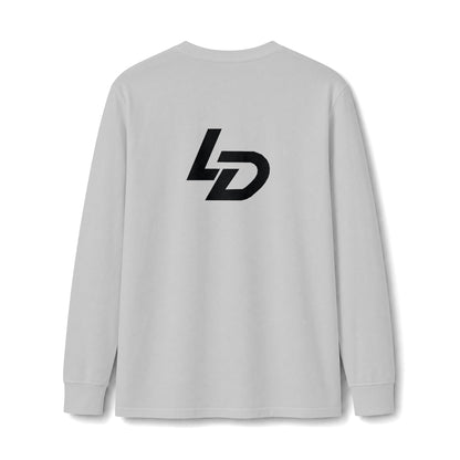 La Discipline Long Sleeve Tee — Minimal Logo Athletic Shirt Printify