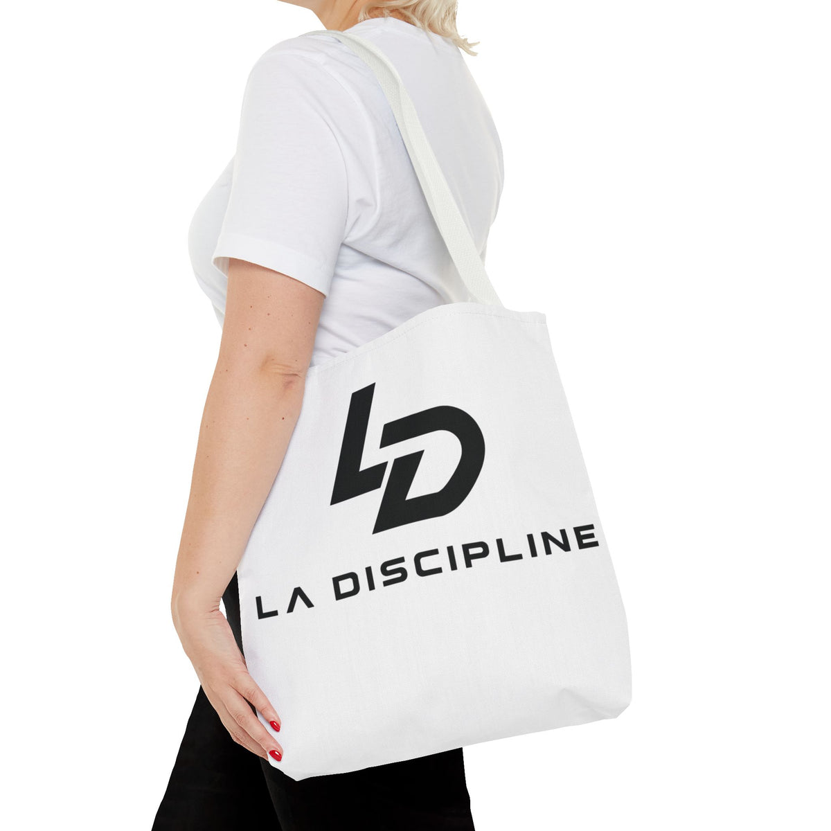 La Discipline Logo Tote Bag – Minimalist Gym &amp; Everyday Carry Printify