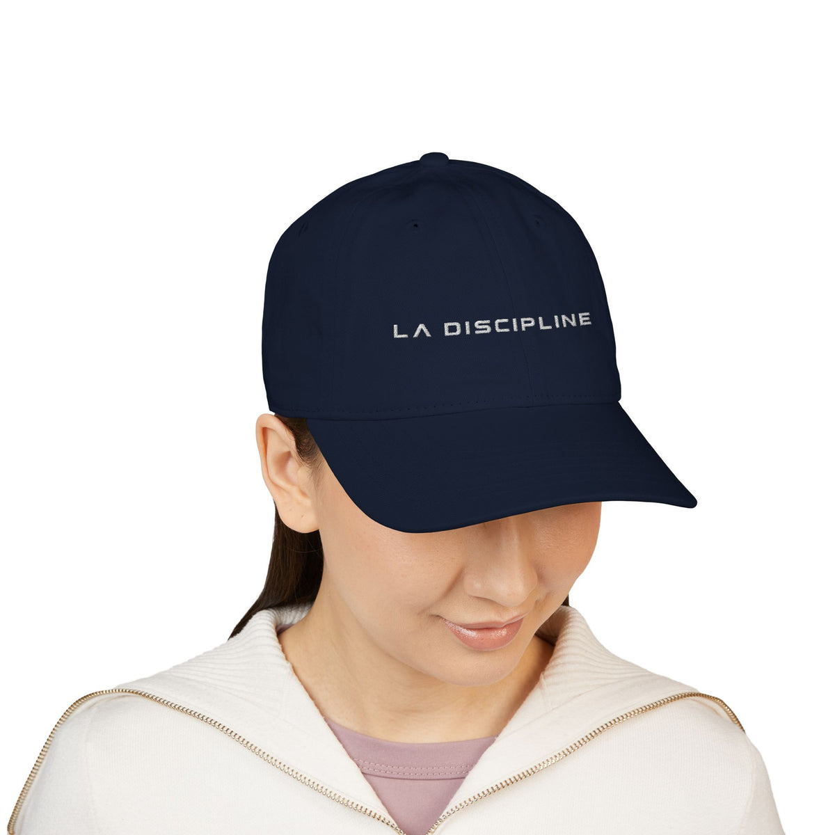 LA Dreamer Embroidered Baseball Cap – Organic Cotton, Minimal Logo Printify