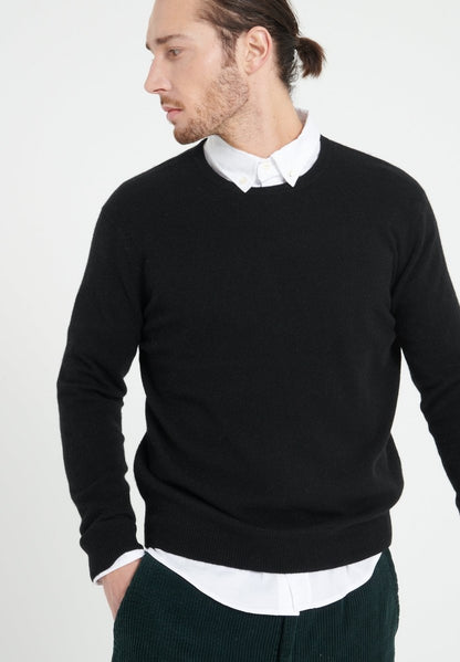 Pull col rond homme en cachemire noir - LUKE 2 Studio Cashmere8