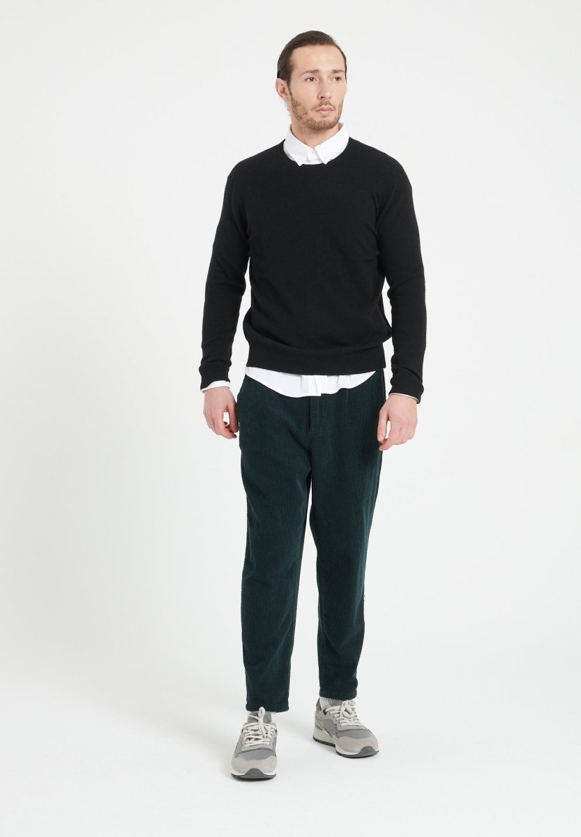 Pull col rond homme en cachemire noir - LUKE 2 Studio Cashmere8