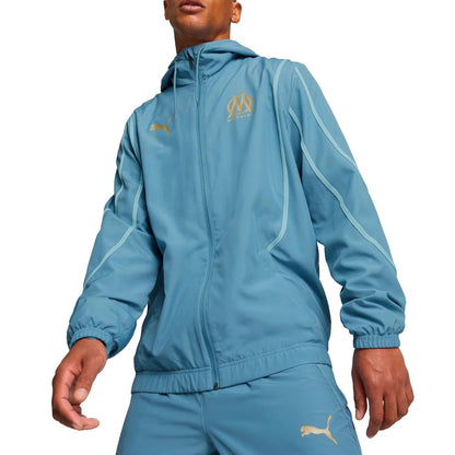 Olympique Marseille woven pre-game presentation tracksuit 2024/25 - Puma Soccer Tracksuits